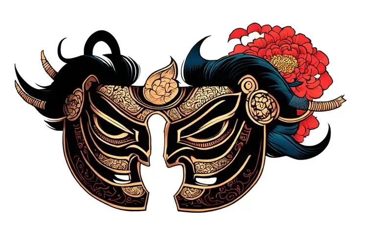 Samurai Mask Chest Piece