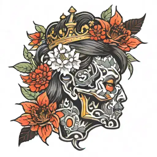 Wildflower And Skill Wearing Crown
