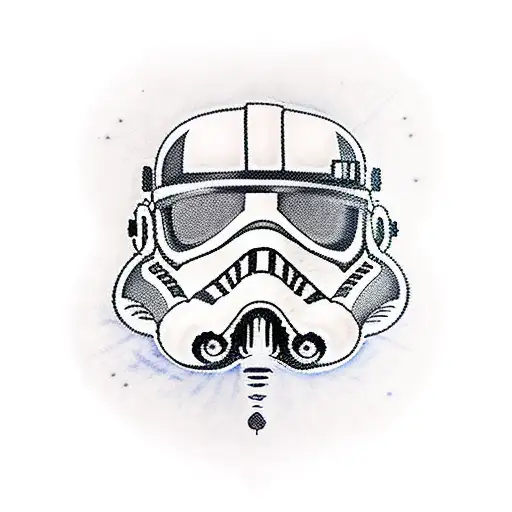 A Traditional Style Tattoo Of A Star Wars Themed Nurse Symbolizing The Client's Occupation As An Rn