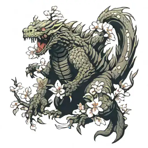 Godzilla Japanese Cherry Blossom