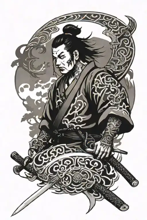 Katana And Tribal
