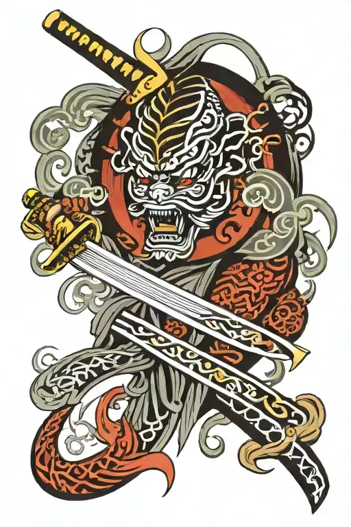 Katana And Tribal