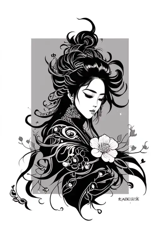 Simple Fine Line Motor Cross