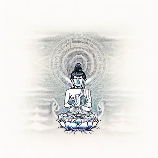 Buddha Tree With Background Shade