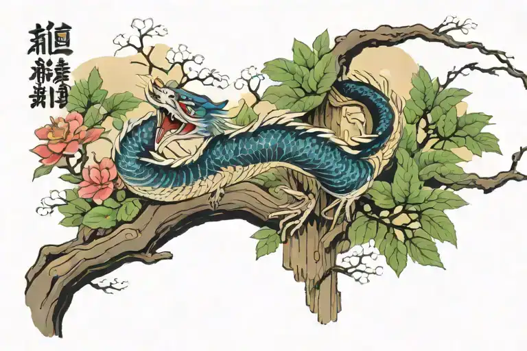 In Japanese Style With A Picture Of Nature Scene