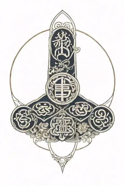 Money Symbols Intertwined