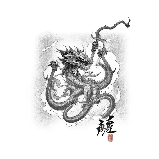 Wukong Riding Dragon