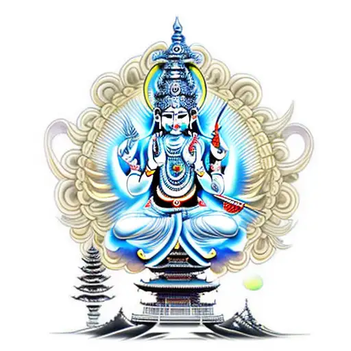 Hindu God In 3D