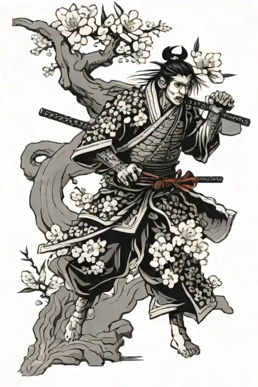 Sakura And Samurai And Shadows