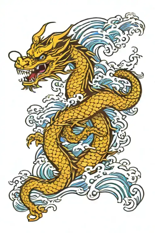 Dragon In The Waves