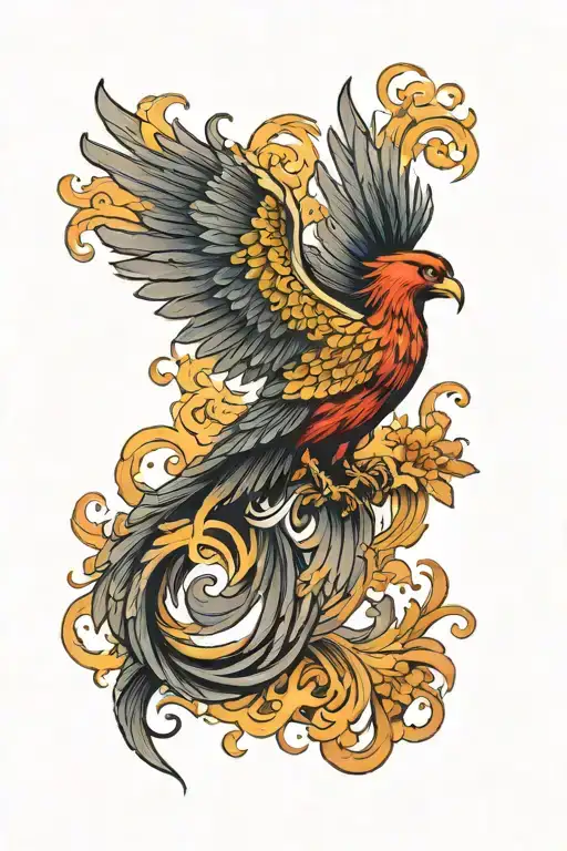 Phoenix With Wings