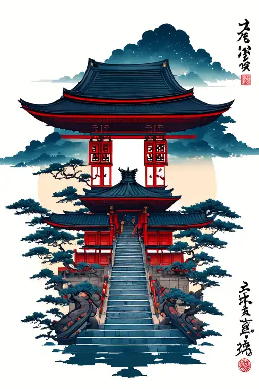 Samourai Temple The Temple