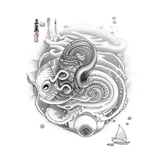 Submarine Nautilus Under Water