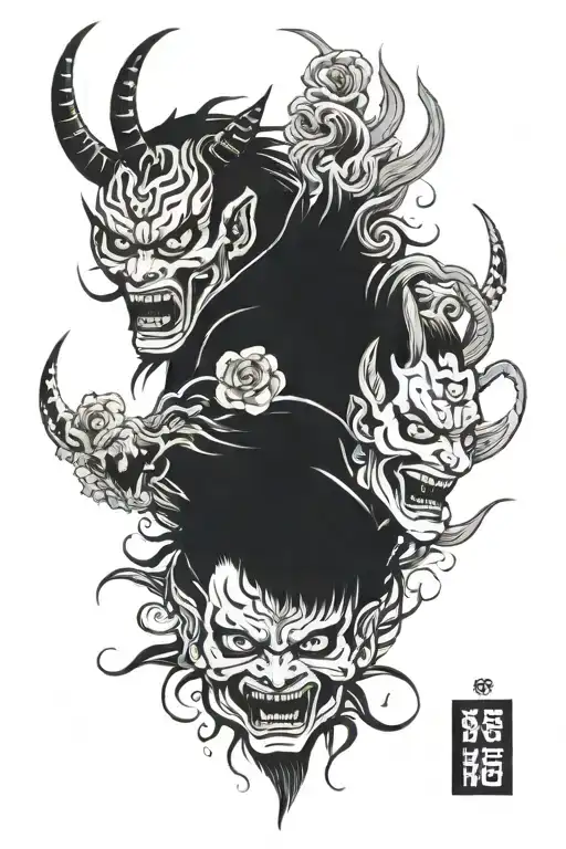 Pain And The Demon In The Mask