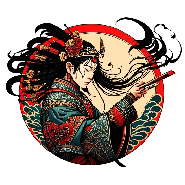 Warrior With Invocation Circle