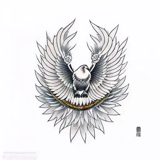 White Raven Spread Wings