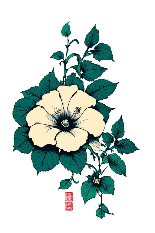 Morning Glory And Aster Vine