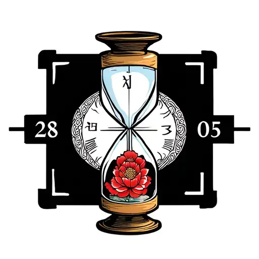 Hour Glass With Date