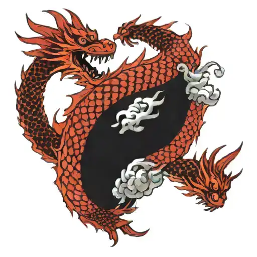 Red Dragon Full Arm Sleeve