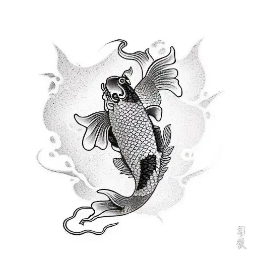 Black Koi Back Pieces