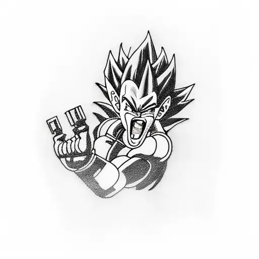 Vegeta With Galick Gun