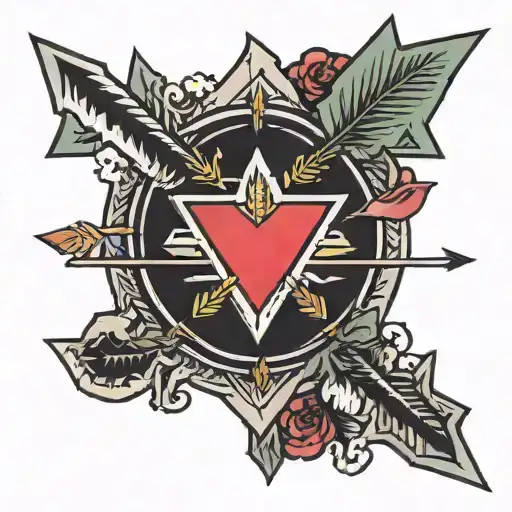 Love Cartoon Arrow Design