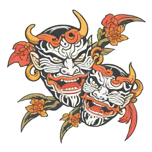 Two Masks Of Sadness And Joy Pain