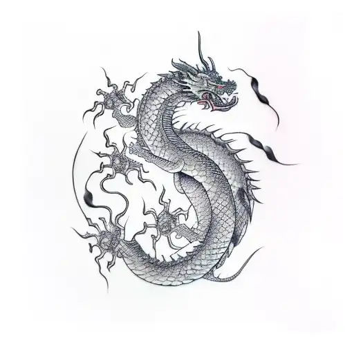 Red Chineese Dragon