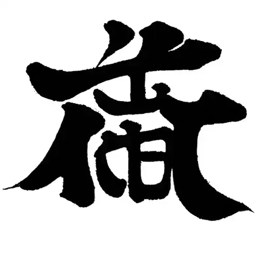 Japan With Kanji Symbol Love