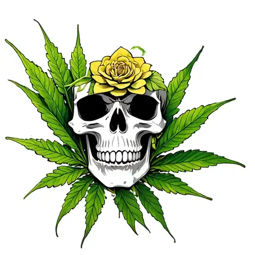 Weed With Skull