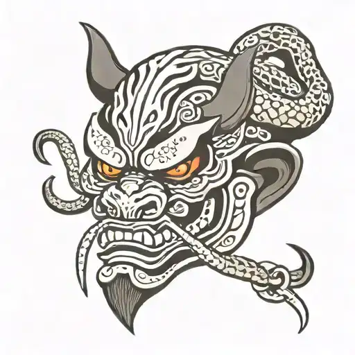 Snake Oni Mask