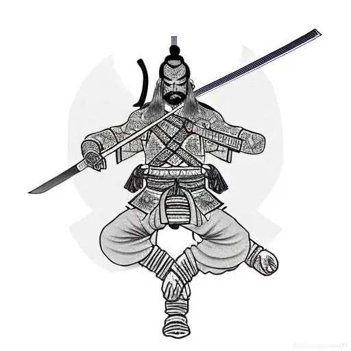 Simplistic Katana Used By Samurai That Shows Courage And Honor Without The Samurai's Face