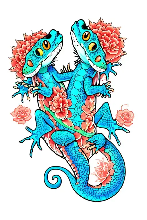 Two Gecko Full Color
