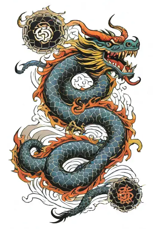 Japanese Dragon Sleave