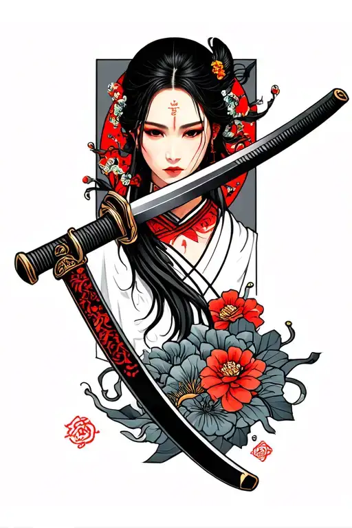 Don't Stop Down The Blade Of A Katana Sword