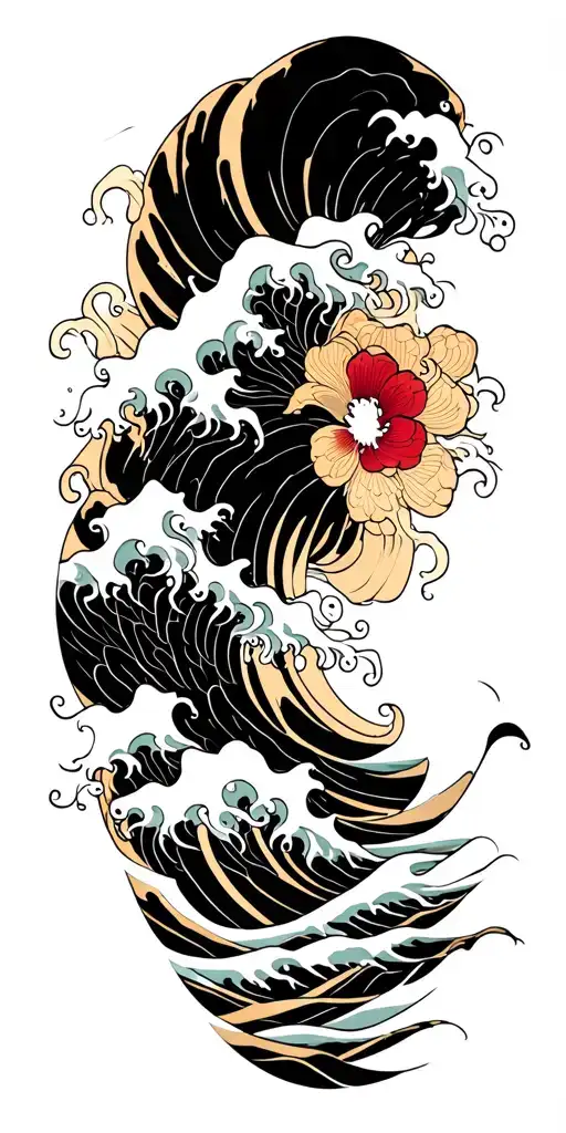 Japanes Waves Forming