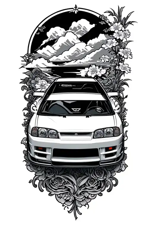 Nissan Skyline R34 Outline
