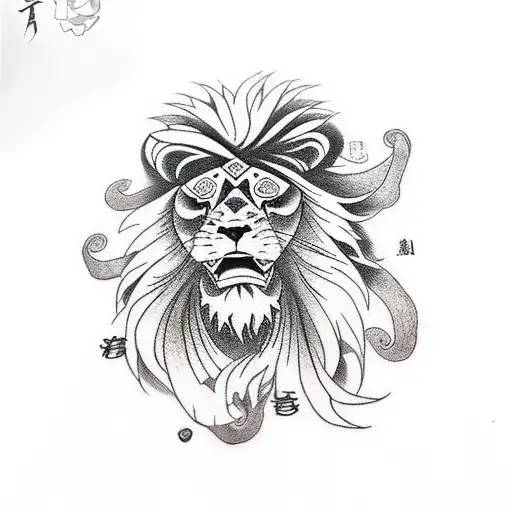 Lion Wearing Kabuto