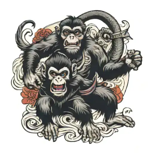 Monkey Fighting
