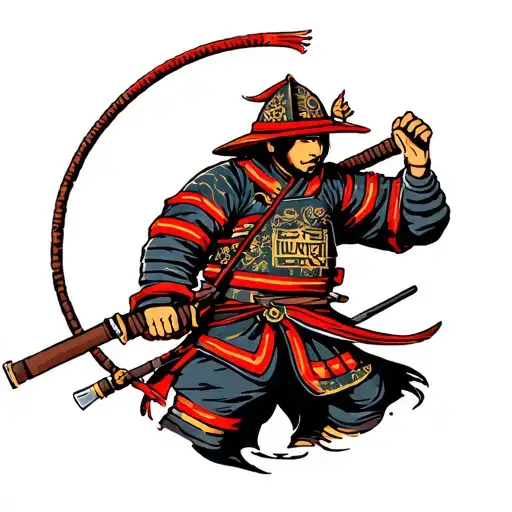 Firefighter Samurai Warrior