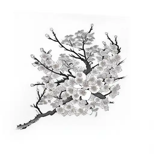 Scroll With Cherry Blossom