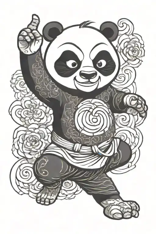 Kung Fu Panda From The Cartoon