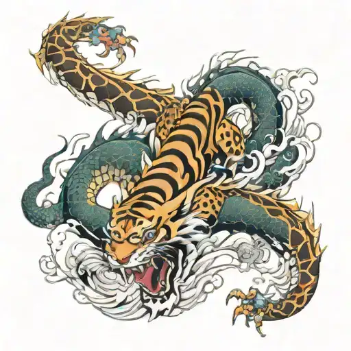 Dragon And Tiger Battle