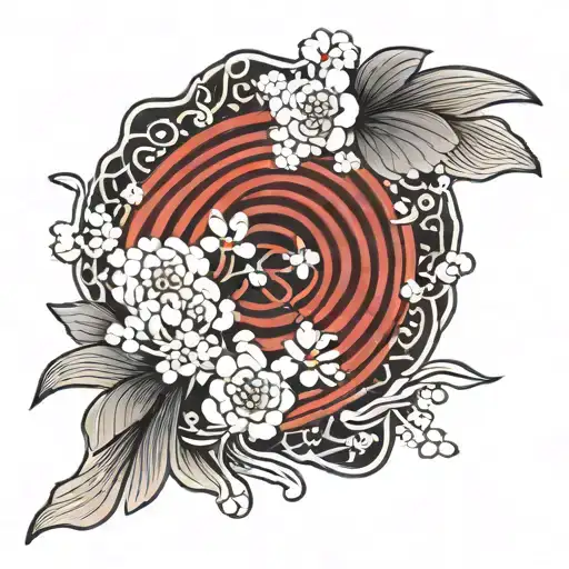 Traditional Japanese Ikigai Symbol
