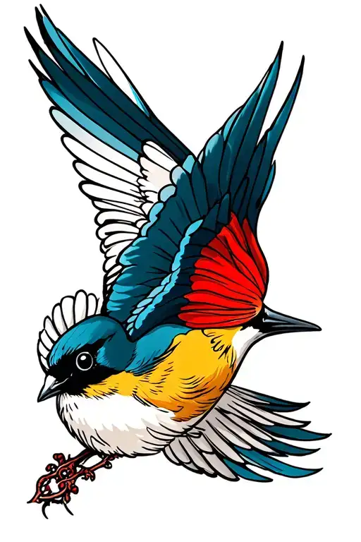 A Swallow The Symbol Of Sailors