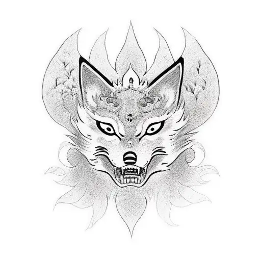 Kitsune Mask Sun