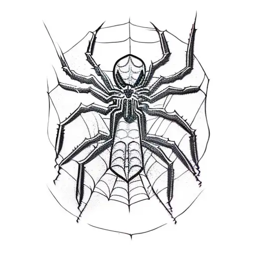 Spider-man Playing A Guitar In A Blackwork Style