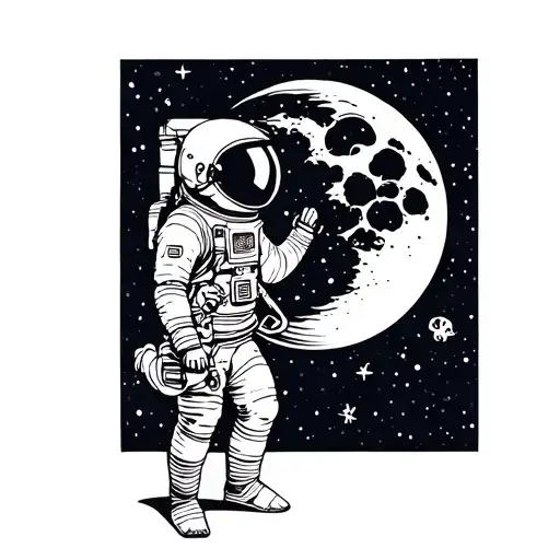 Moon Astronaut