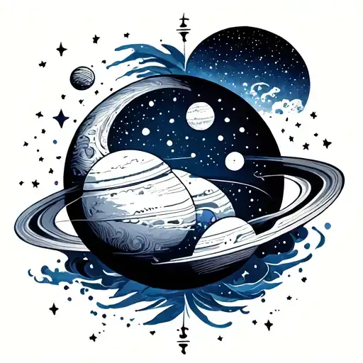 Travel Theme Planets Stars