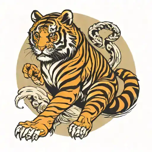 Korean Tiger Standing